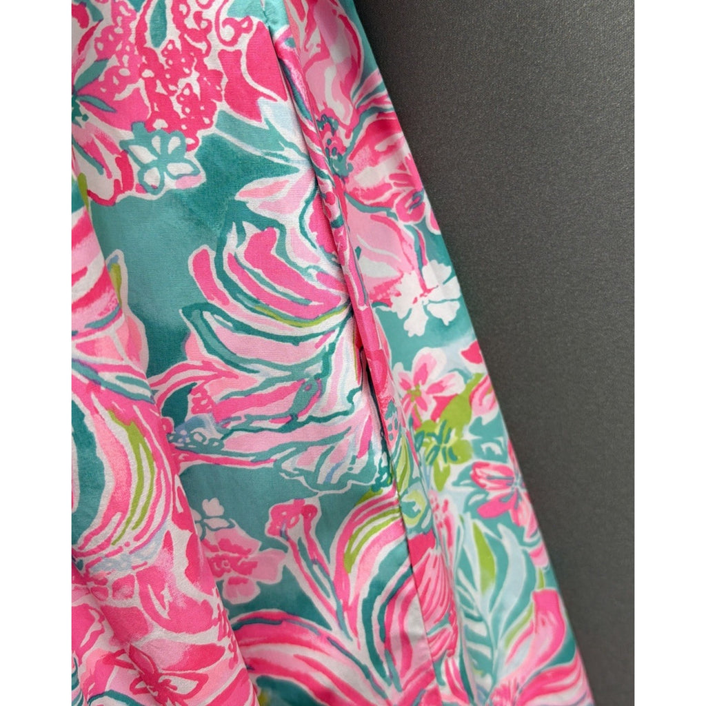 NWT Lilly Pulitzer Franci Dress Size 4 Hot On The Scene Floral Mini Pockets