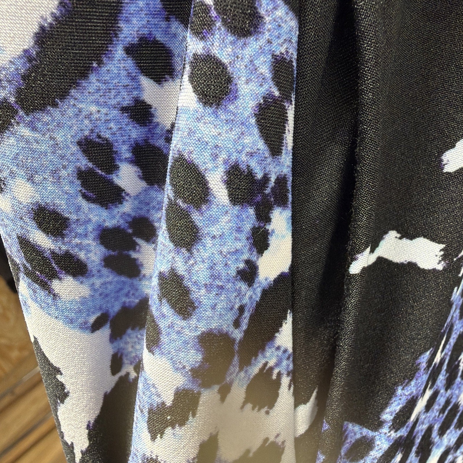New Attitudes by Renee Petite L Como Jersey Godet Midi Dress Sapphire Pockets