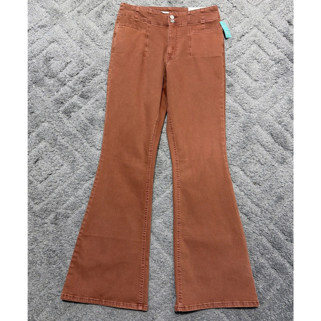 M JEANS BY MAURICES SCULPTRESS HIGH RISE FLARE JEANS SUPER STRETCH 12L 30x33 NWT