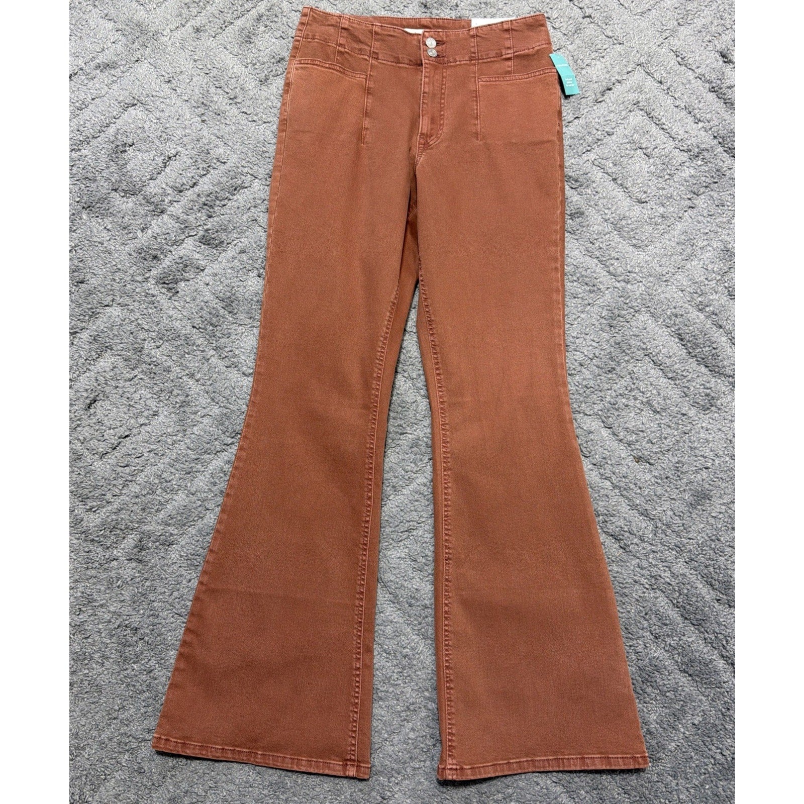 M JEANS BY MAURICES SCULPTRESS HIGH RISE FLARE JEANS SUPER STRETCH 12L 30x33 NWT
