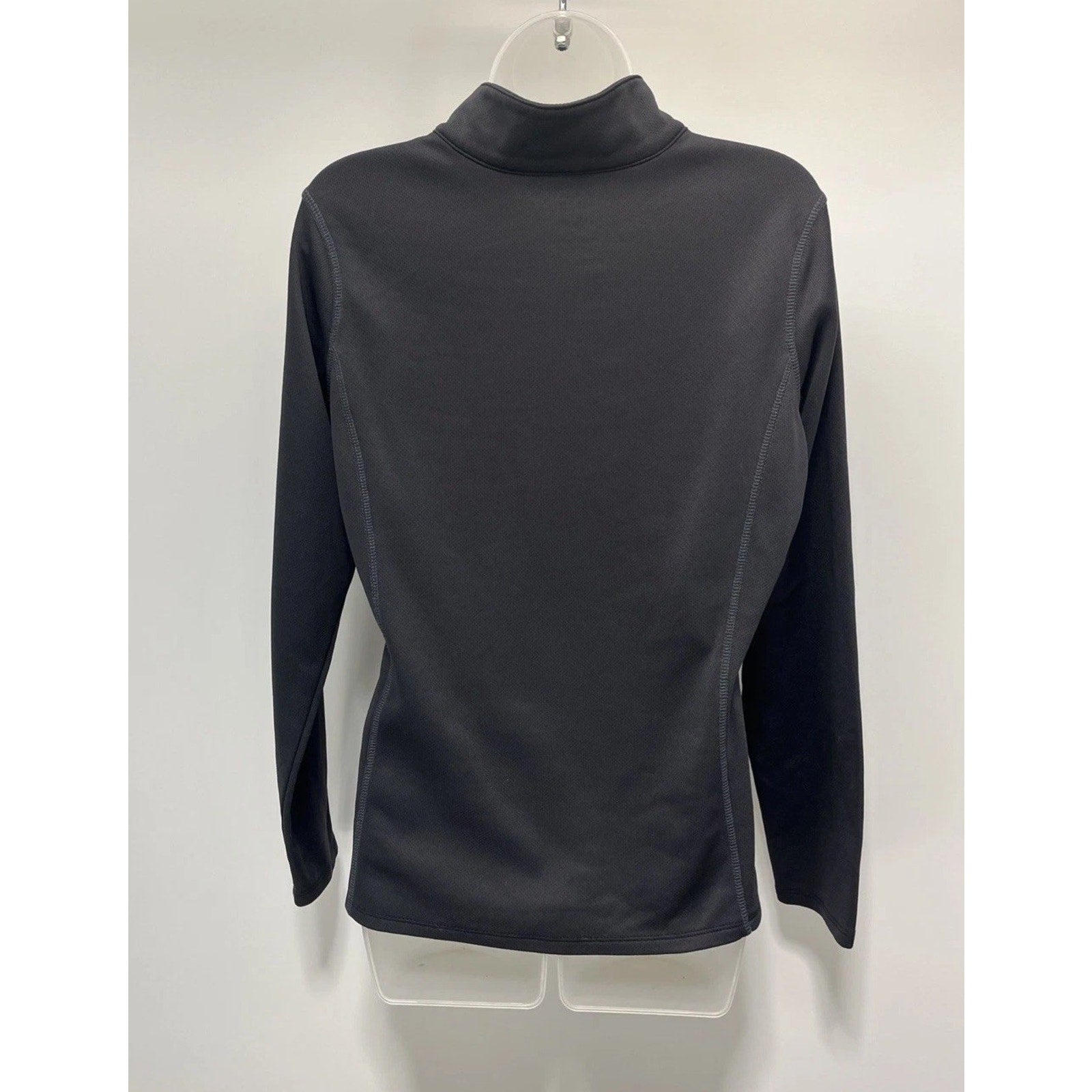 Spyder Dark Grey Quarter Zip Pullover Long Sleeve Shirt Women's Size Large