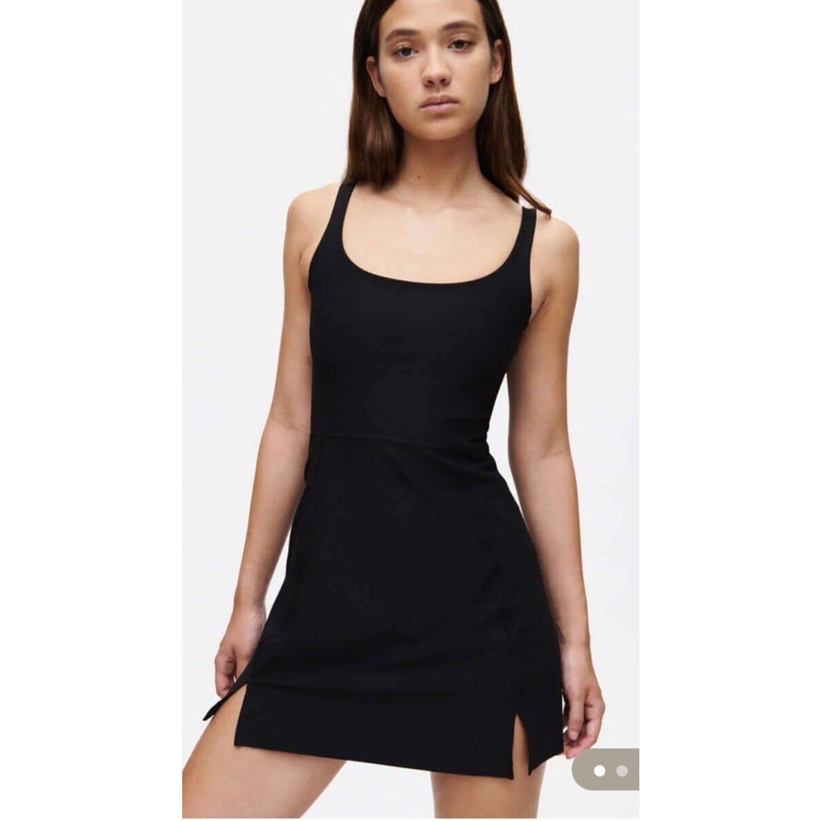 Outdoor Voices Women’s Double Time Athletic Shorts Tennis Dress Black S New