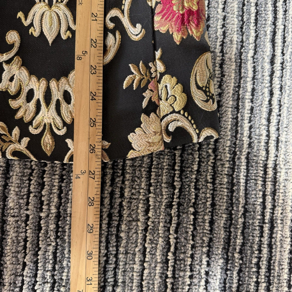 STYLEWE Blazer Womens Small Black Gold Floral Brocade Jacquard Jacket NWT Holida