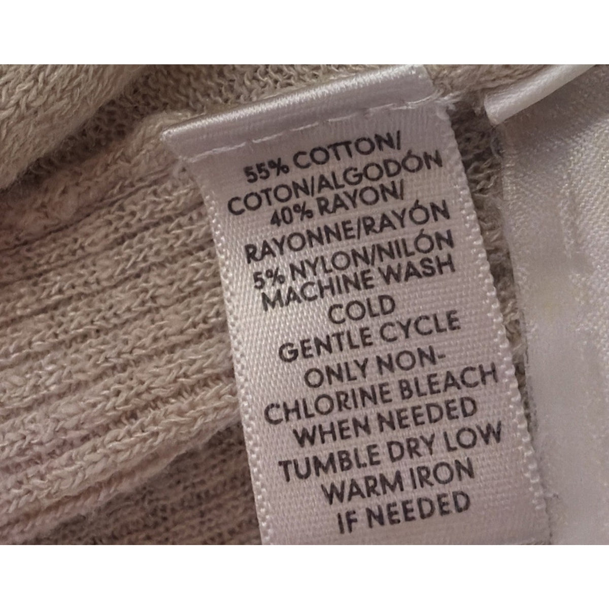 Ann Taylor LOFT Lounge Long Open Front Cardigan Sweater Sz M Ivory Pockets