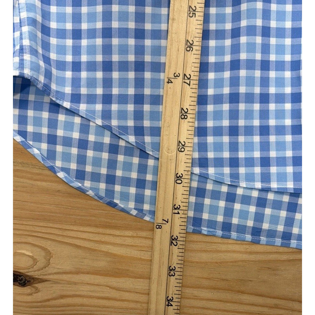 Vineyard Vines Murray Button-Up Shirt Men’s L Blue Plaid 100% Cotton