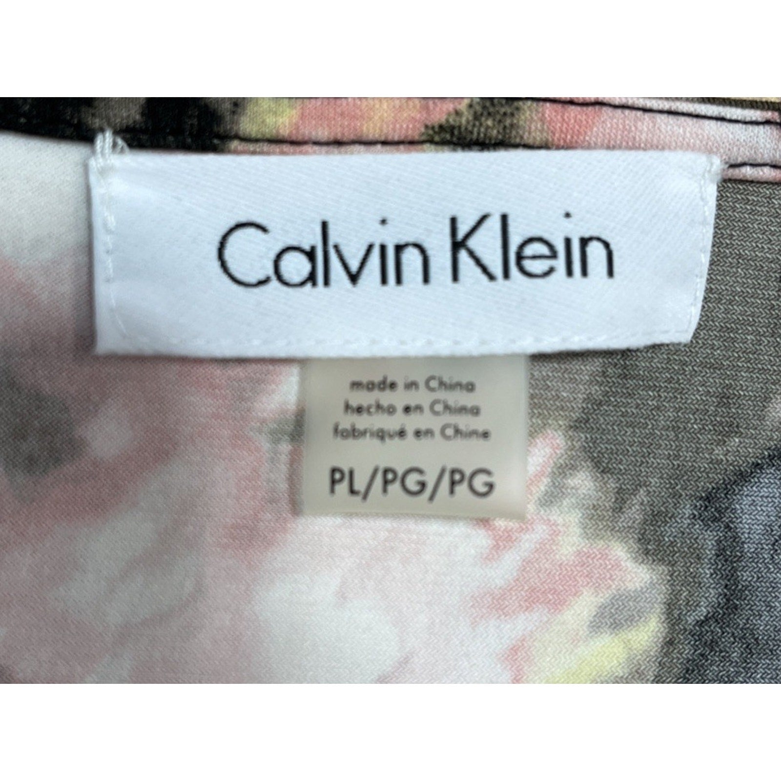 Calvin Klein Long Sleeve Cold Shoulder Top Size Petite Large