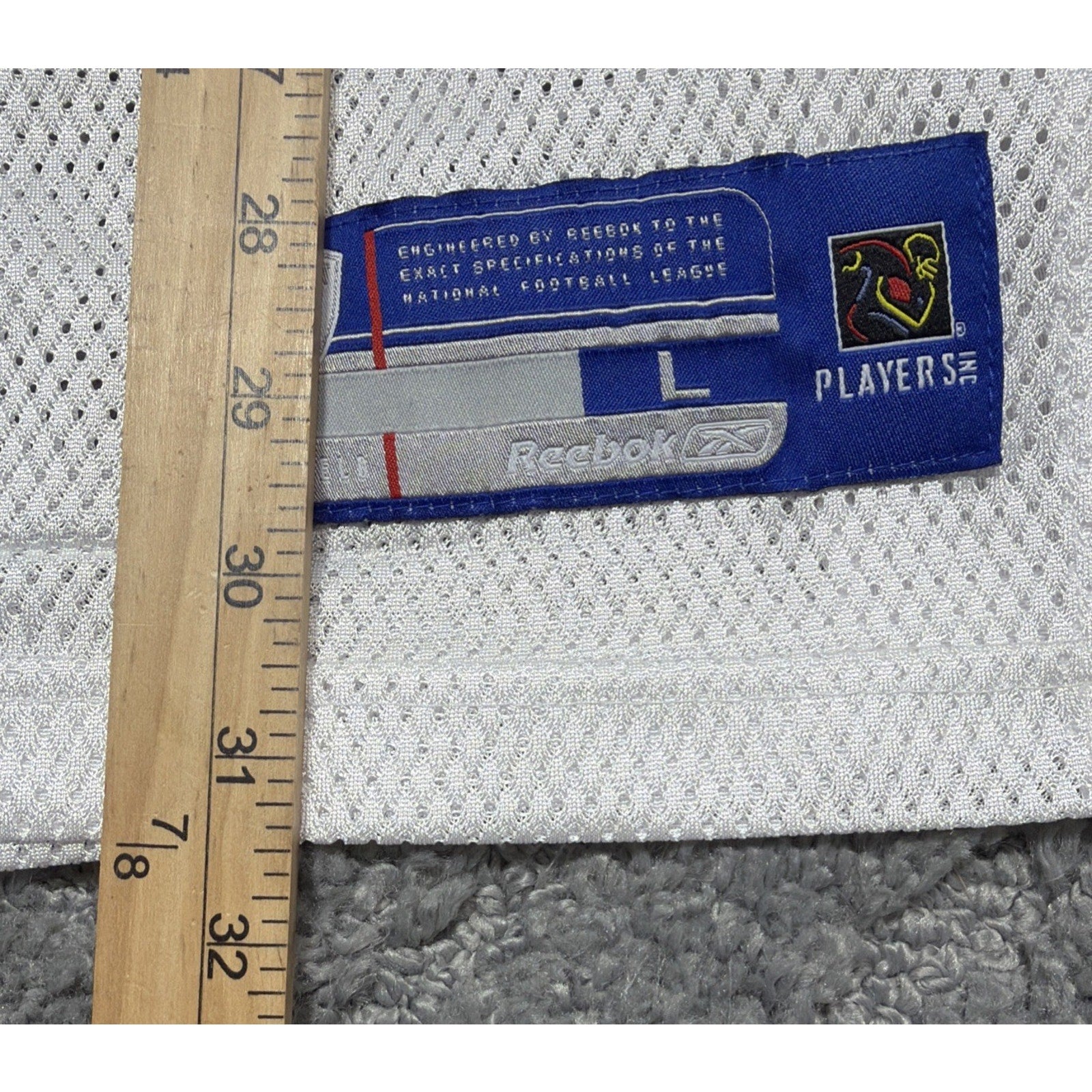 Tampa Bay Buccaneers Michael Clayton Vtg Jersey L #80 Reebok NFL Mesh Excell