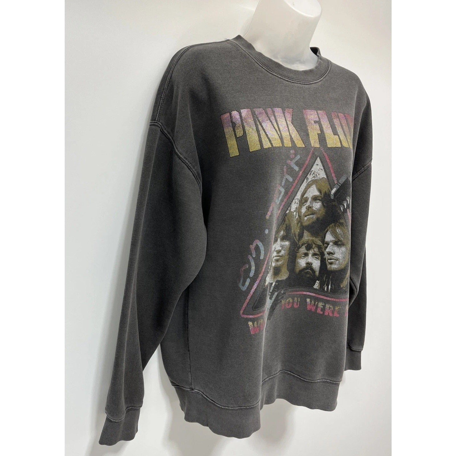 Buckle Goodie Two Sleeves Pink Floyd Oversized Sweater Size Medium