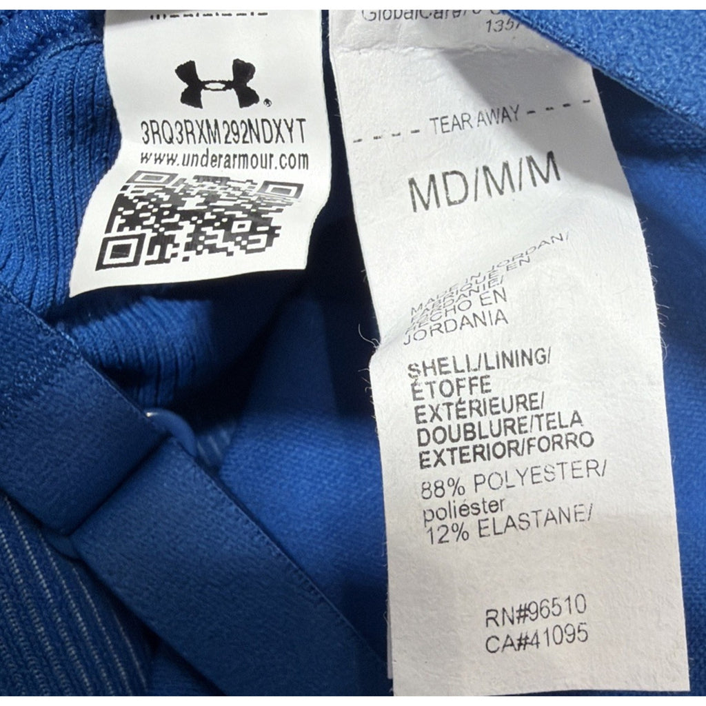 Under Armour Compression Women's Seamless Low Impact Long Sports Bra Blue NWT M