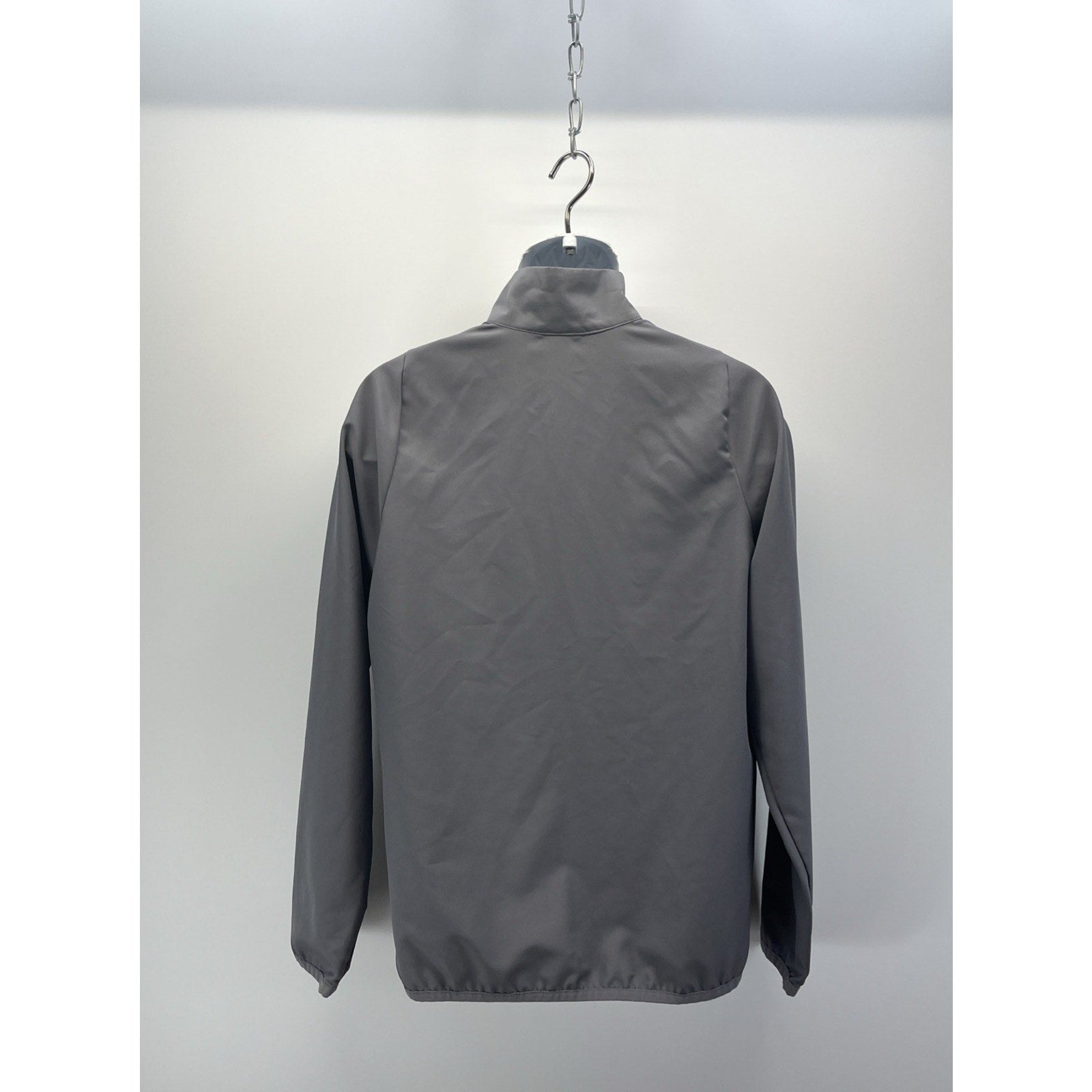 Nike Totality Jacket Men's Small Gray Black Full Zip Dri Fit Track