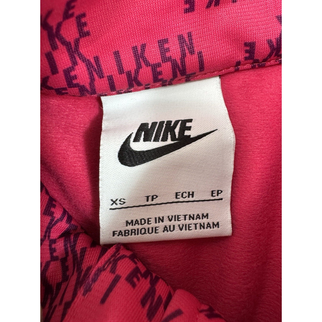 Nike Sportswear Girls Printed Pink Flowers Short-Sleeve Dress Size XS 6-7