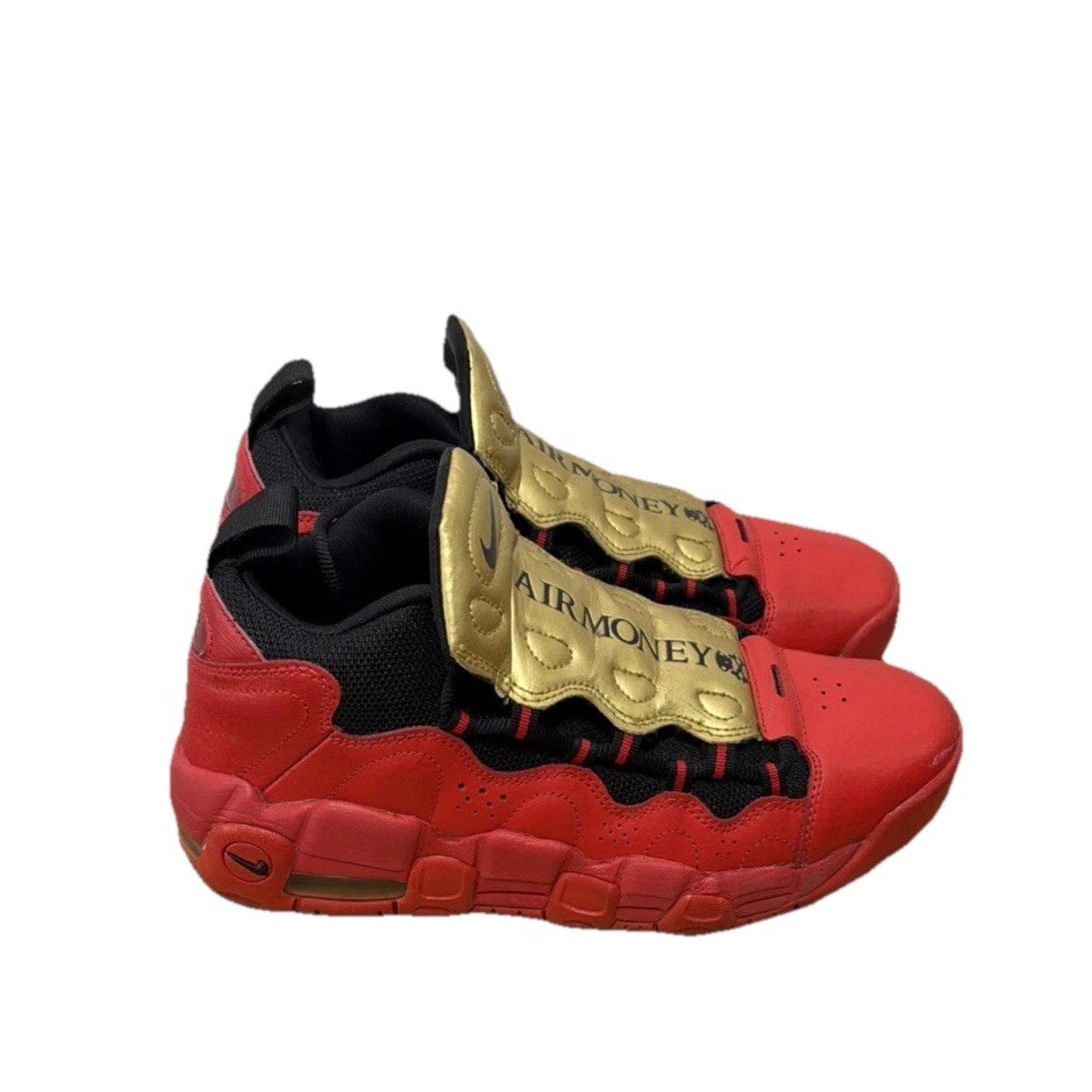 Nike Shoes Youth 6.5Y W8 Air More Money " Golden Bred" Sneakers AH5215-600
