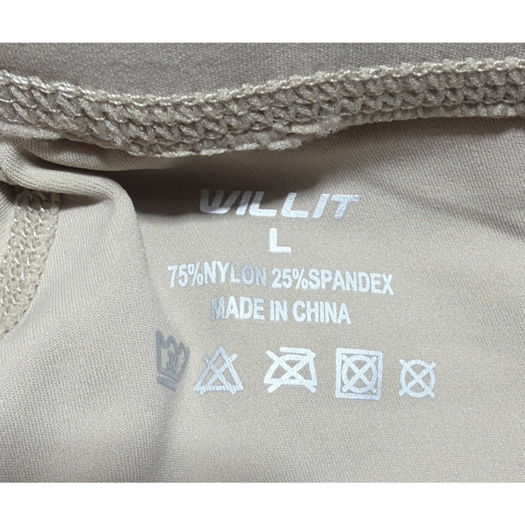 Willit Girls Horse Riding Pants Knee-Patch Equestrian Breeches Biege Size L NWT