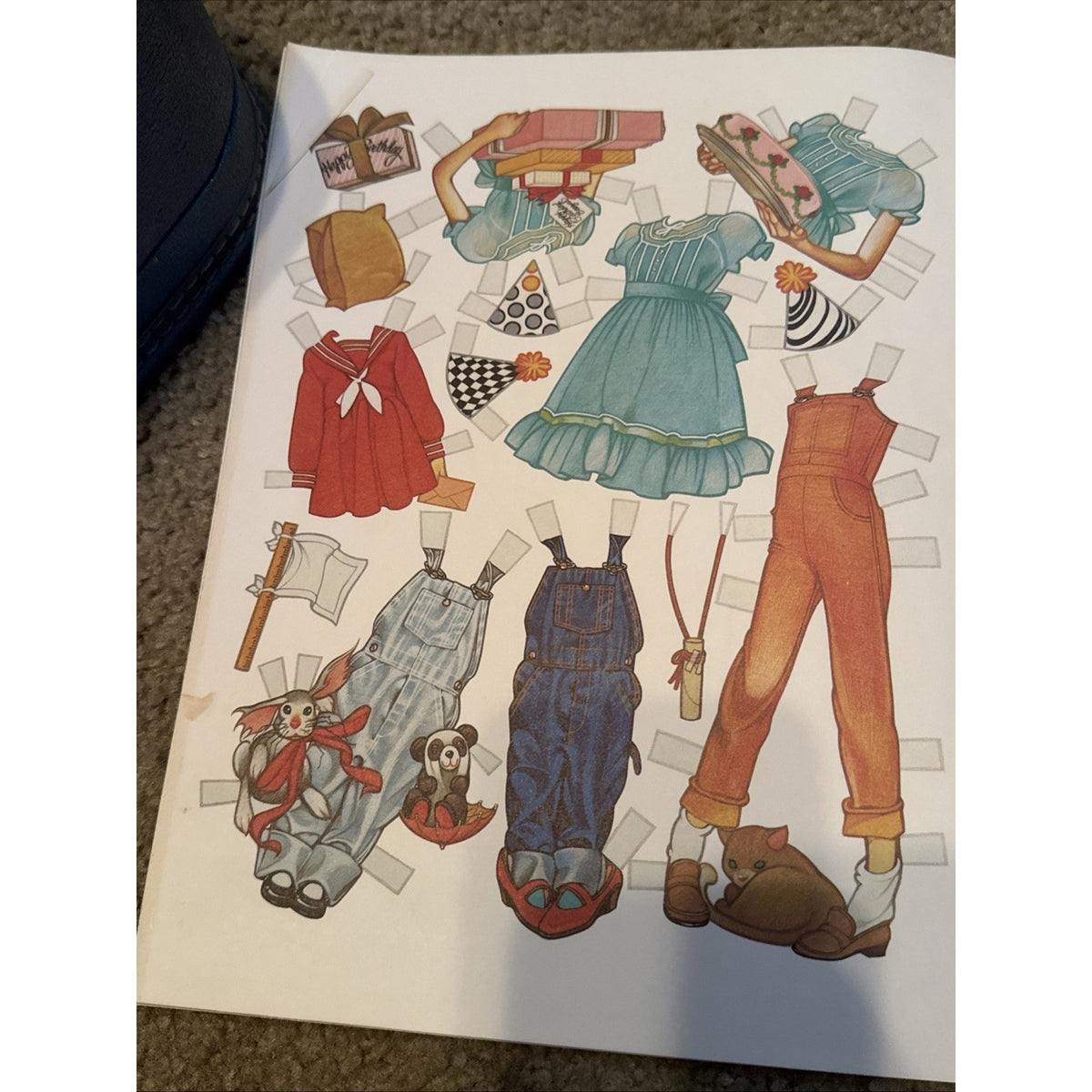 Vintage 1983 Cutting Up With Ramona Beverly Cleary Paper Dolls UNCUT Dell