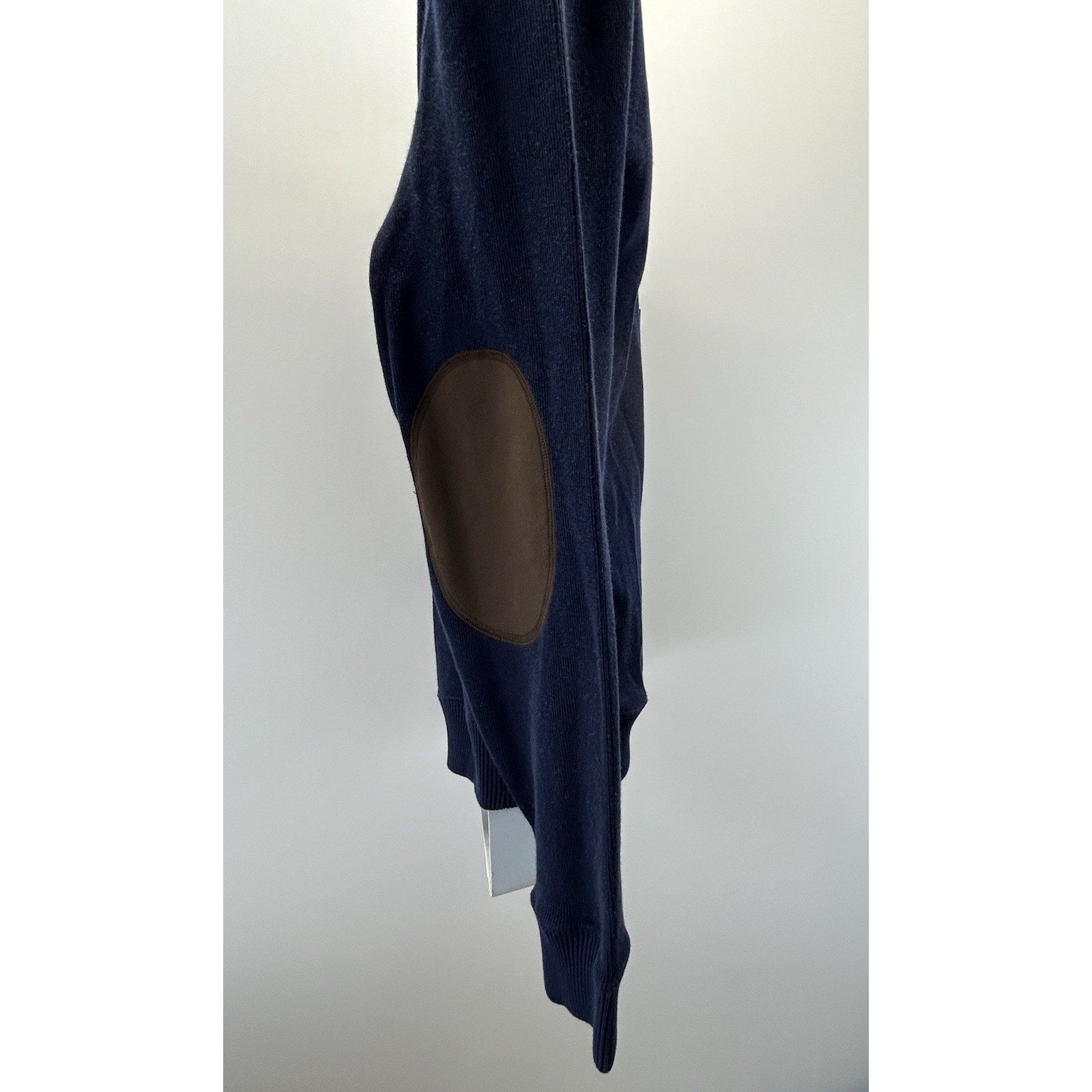 Daniel Cremieux Sweater Mens Medium Elbow Patches Reversible 1/4 Zip $95 NEW.