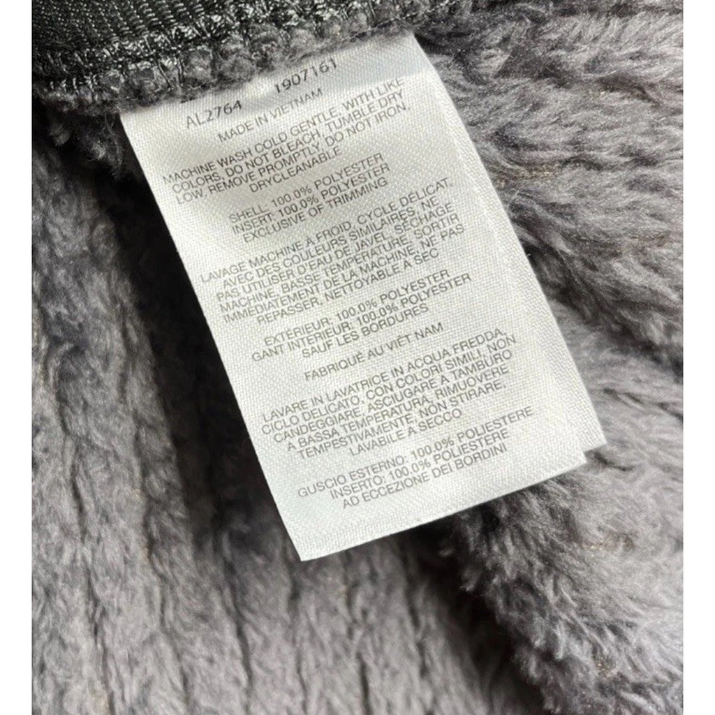 Columbia Women's Fire Side Sherpa Vest Sz M Dark Nocturnal Stripe Gray