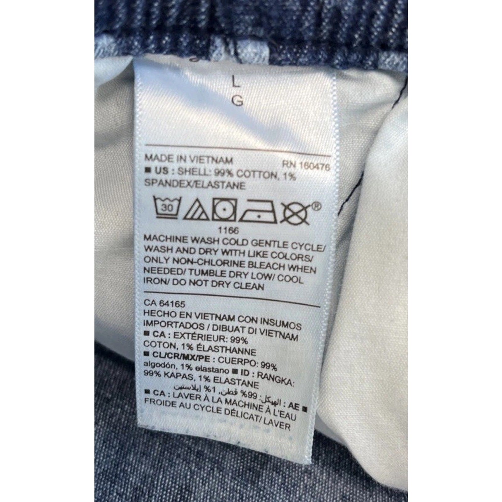 Old Navy Drawstring Cloth Cotton Bermuda Shorts Size Large