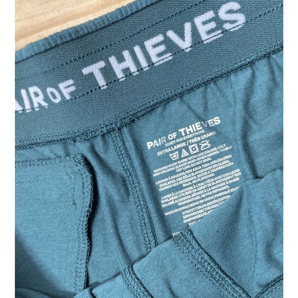 NWT Pair of Thieves Mens Fleece Lounge Shorts Green Drawstring XL