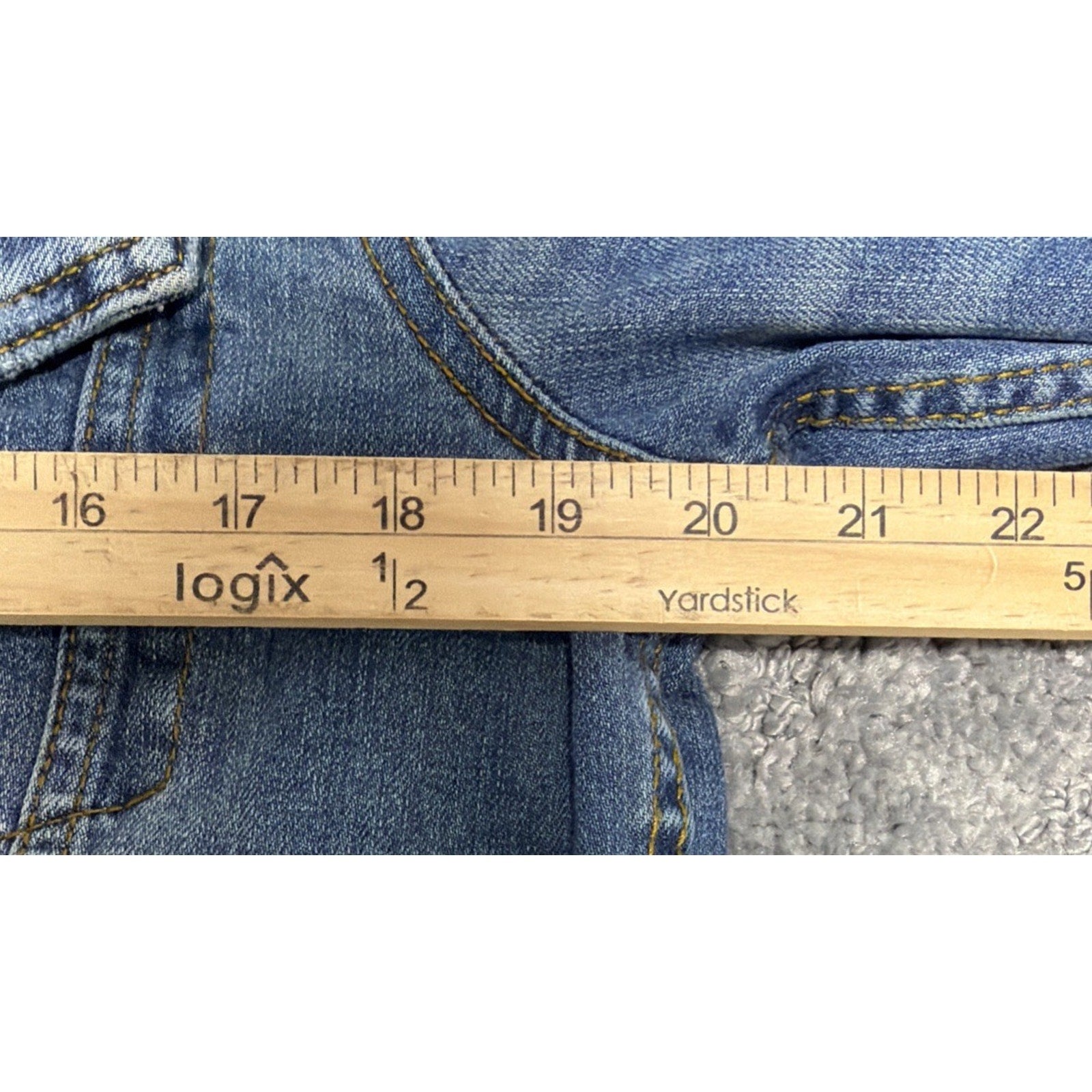 Aeropostale Denim Oversized Trucker Jacket Womens Small Blue Cotton