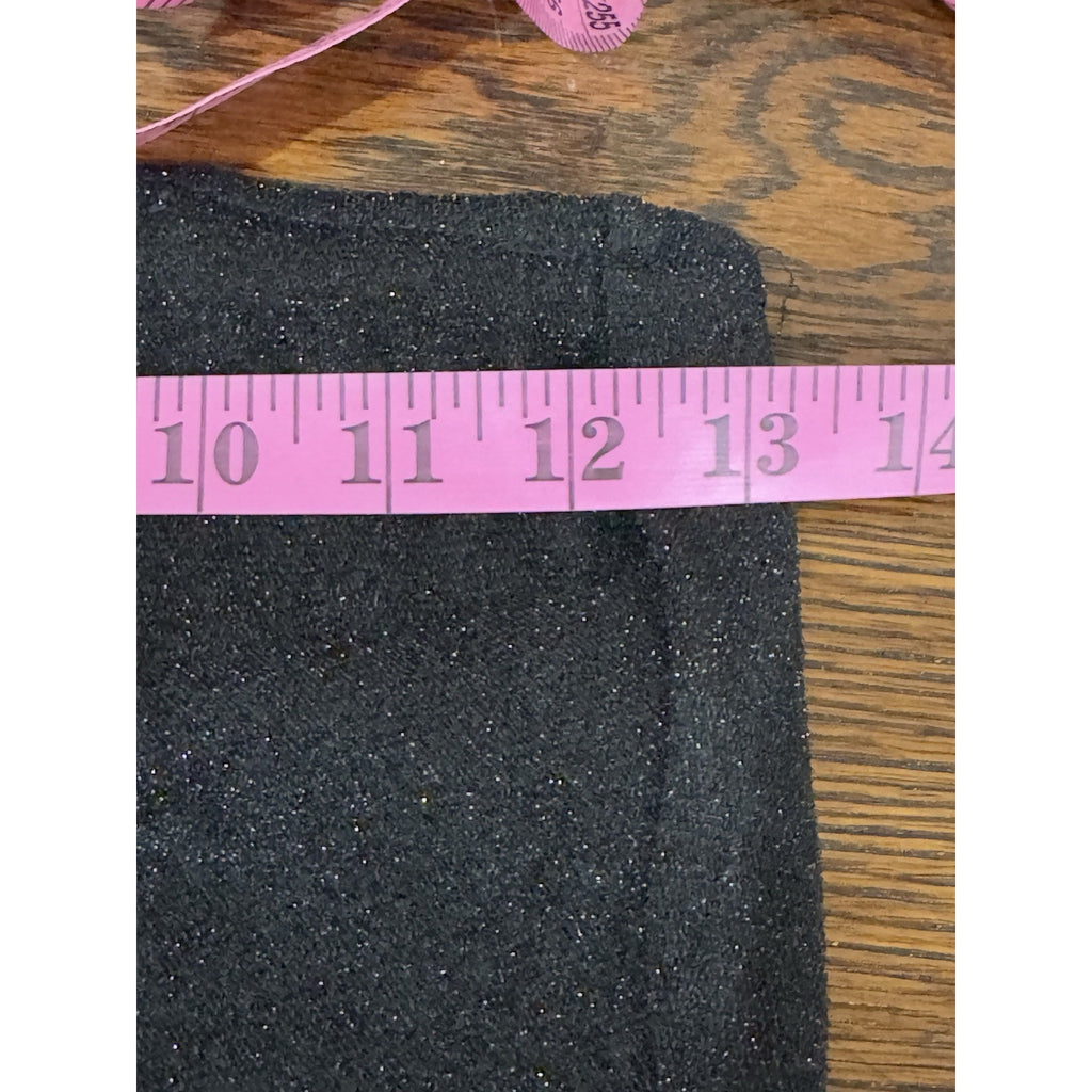 Verge Girl Sleeveless Black Glitter Convertible Dress Size 8