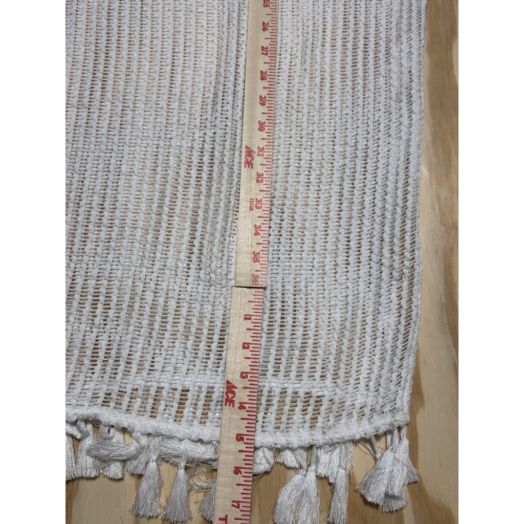 Time and Tru Women's White Striped Button Up Dress Size L