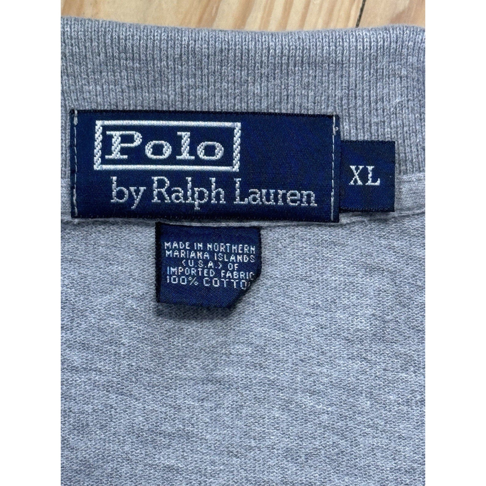 Polo Ralph Lauren Gray Cotton Black Pony Short Sleeve Men’s Size X-Large