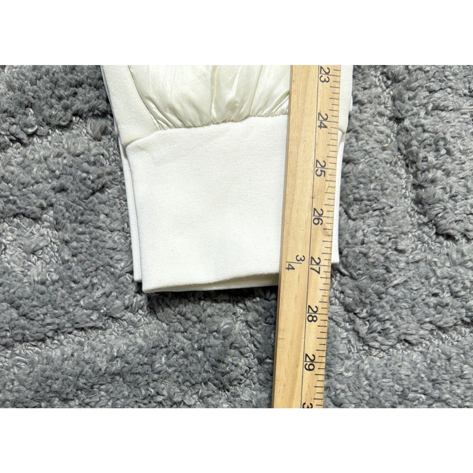 Holden Hybrid Down Jogger Pants Quilted Puffer Pull On White Pearl Womens Small