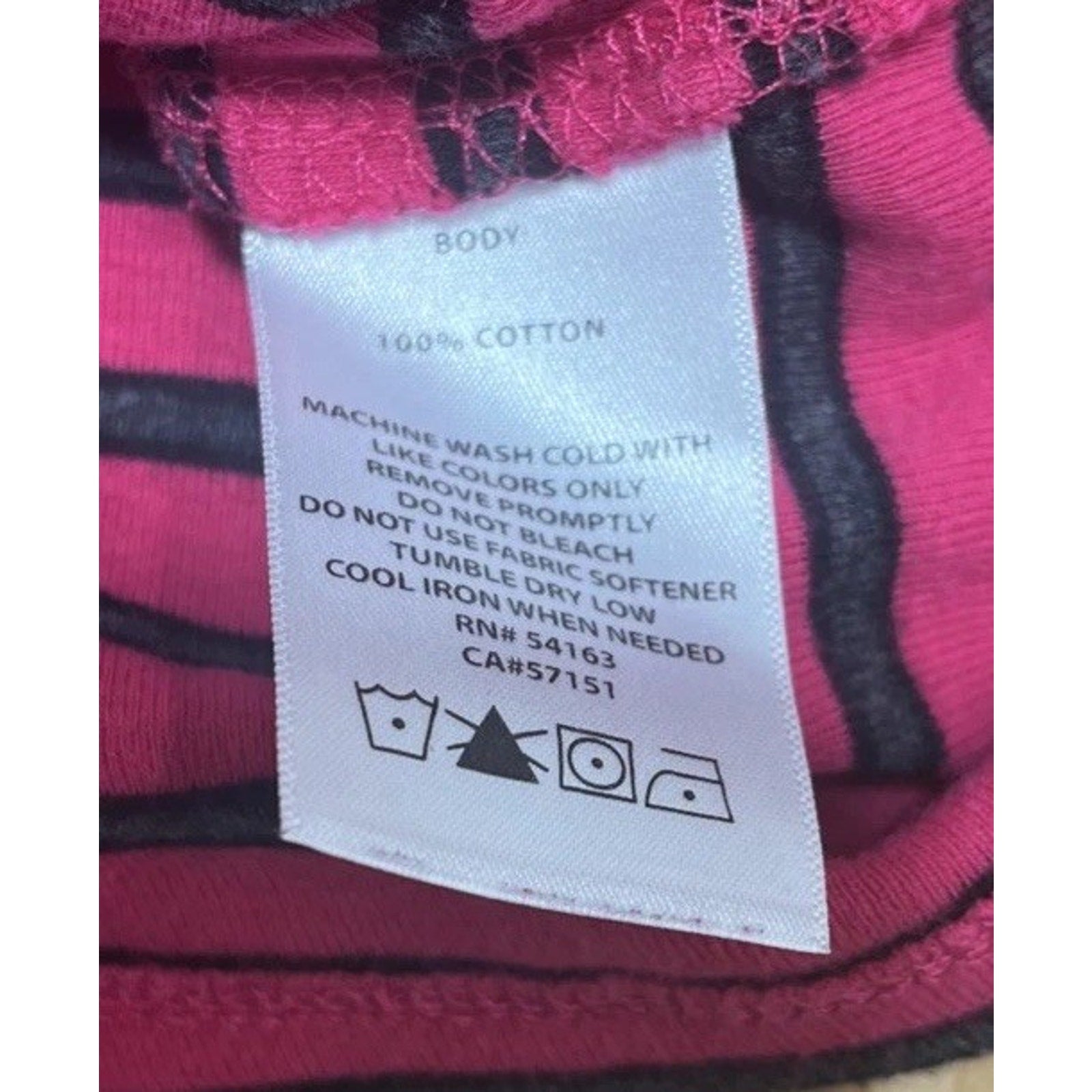 Calvin Klein Performance Women's Quick Dry Pink & Black Striped Top Medium