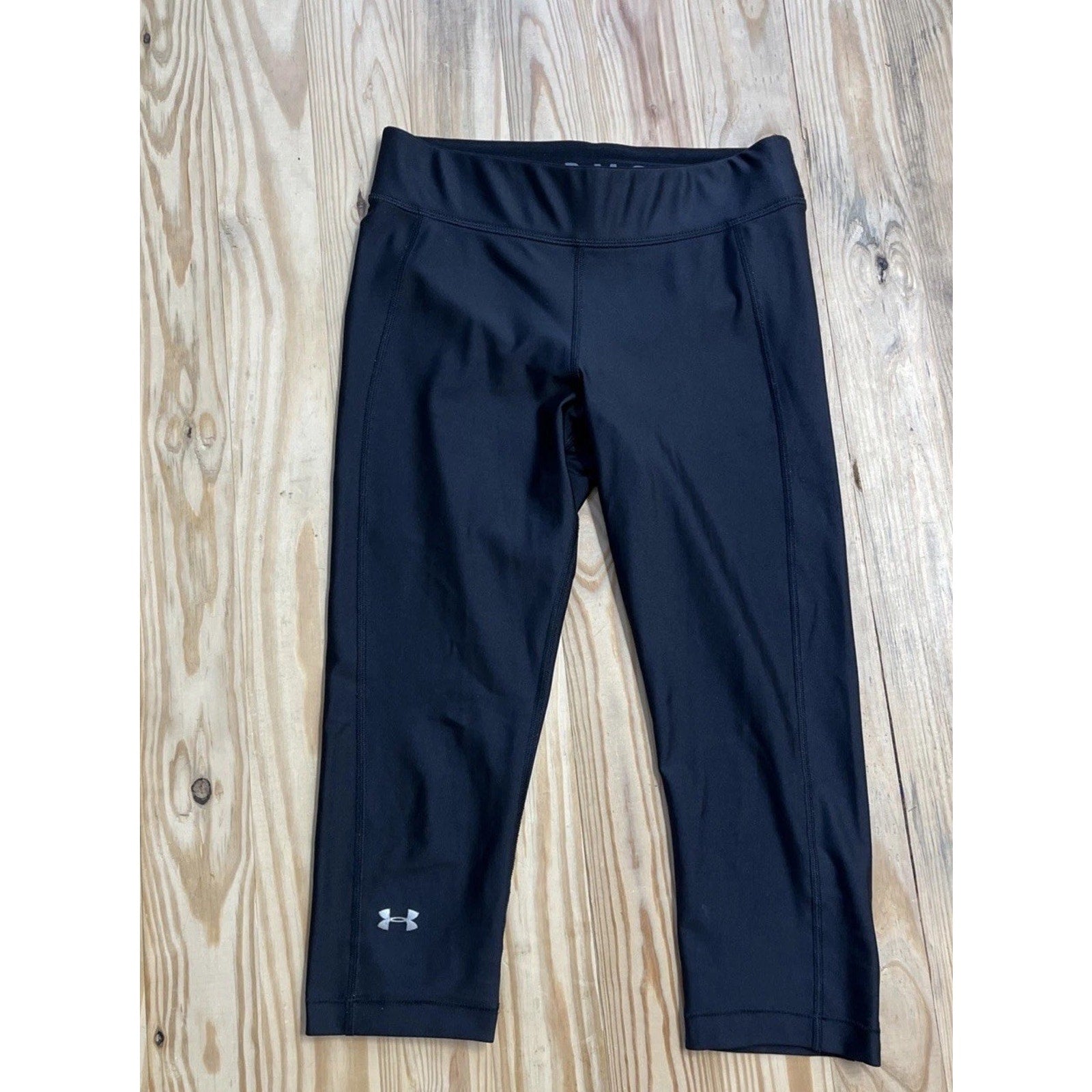 Under Armour heatgear womens leggings Crop medium black Thick Activewear