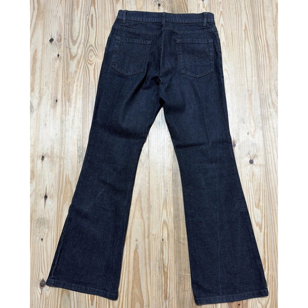 Marks & Spencer Womens Black Cotton Stretch Bootcut Flare Women Jeans 28x30