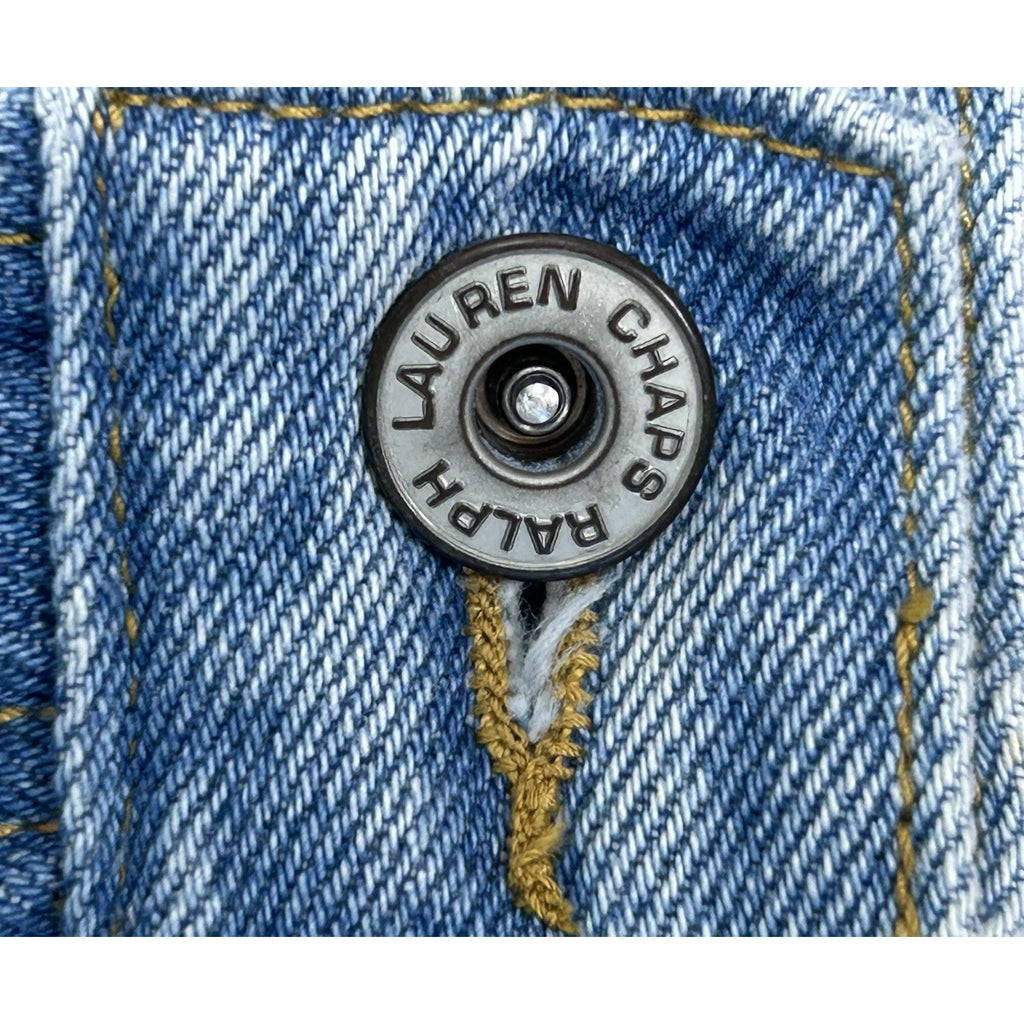 Chaps Ralph Lauren Jeans Mens 52x30 Blue Stone 99 Straight Leg 90s. 100% Cotton