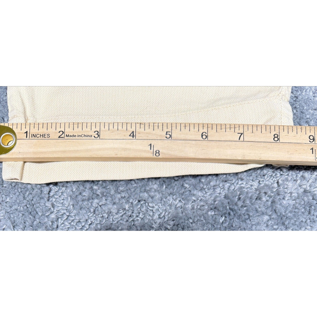 Dylan Beige Drawstring Embroidered Pants Women's Size 10