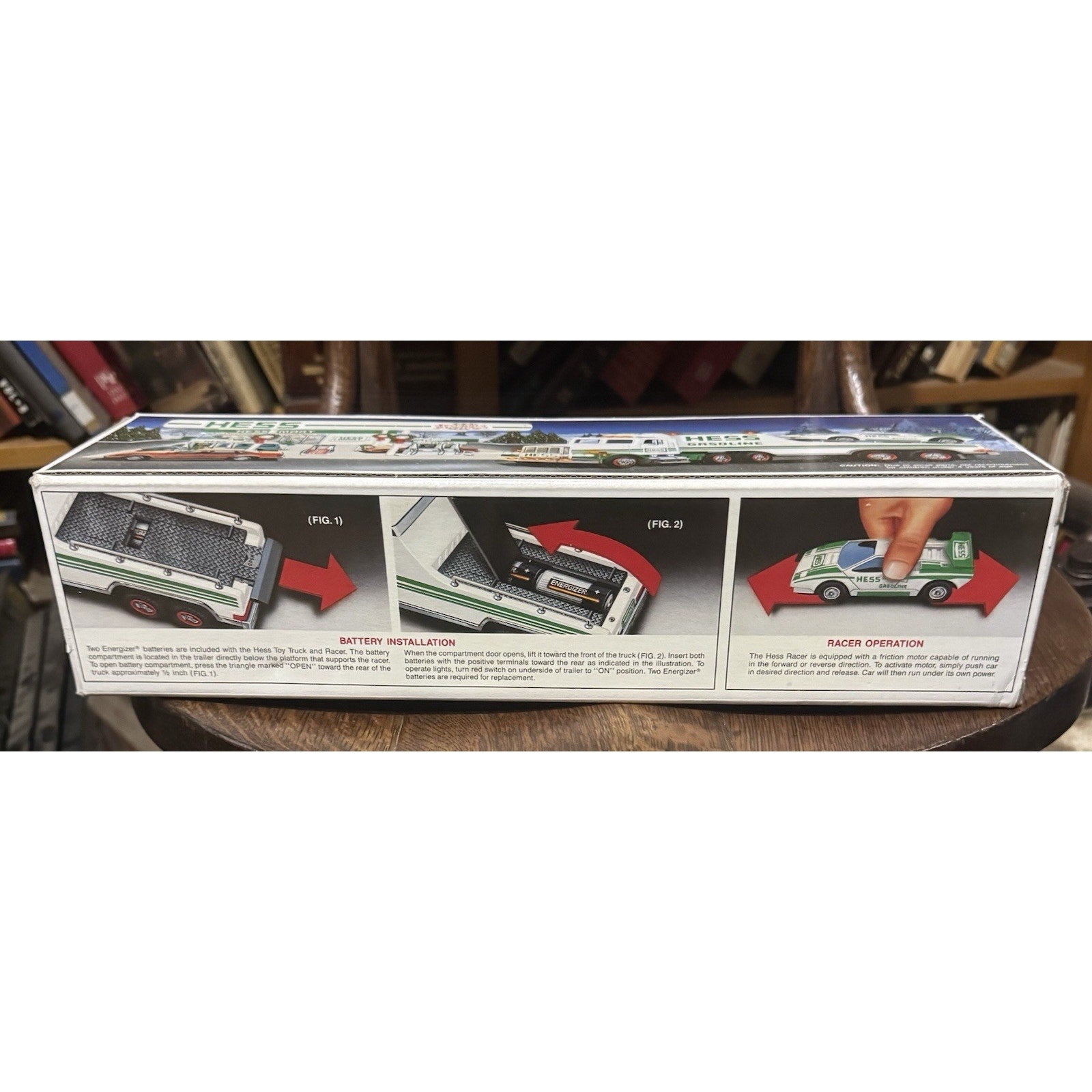 VINTAGE 1991 HESS GASOLINE LARGE TOY TRUCK AND RACER PROMOTIONAL TOY