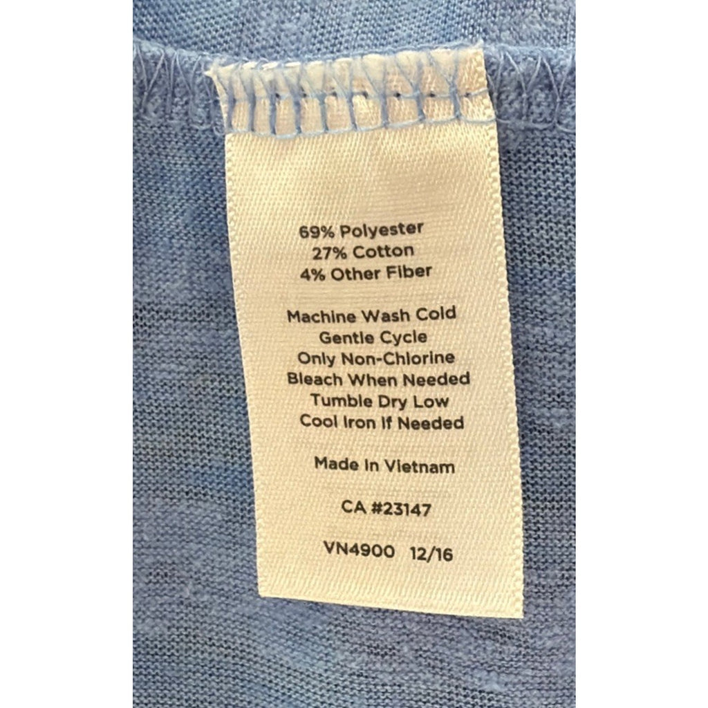 Talbot Cardigan Top Womens Small Blue Striped Open Front Pockets Lightweight