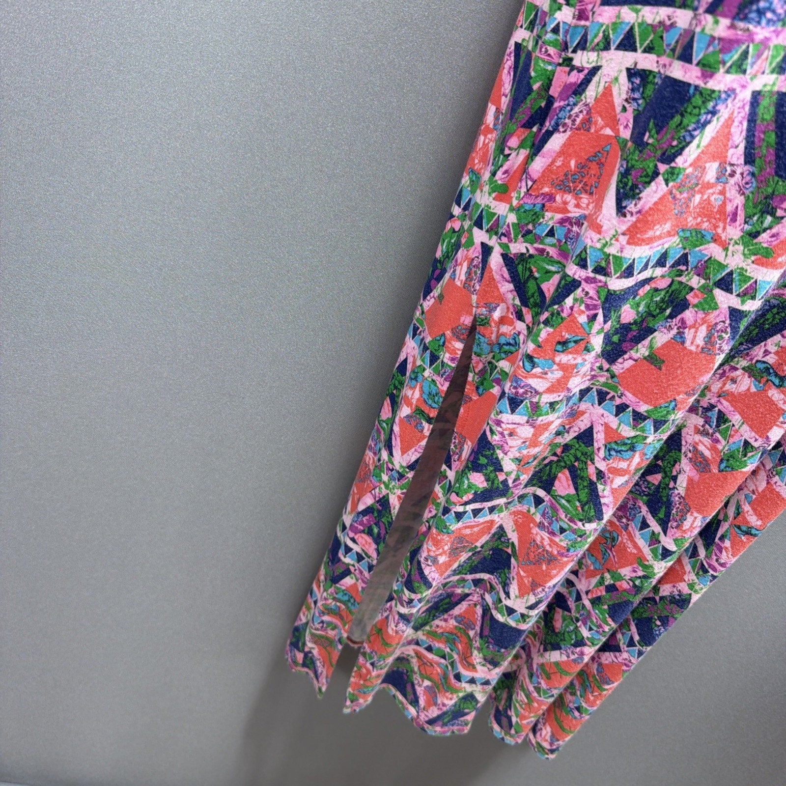 women's Ambar Aztec Midi Dress Size Slits Crotchet Back Stretch Size Small