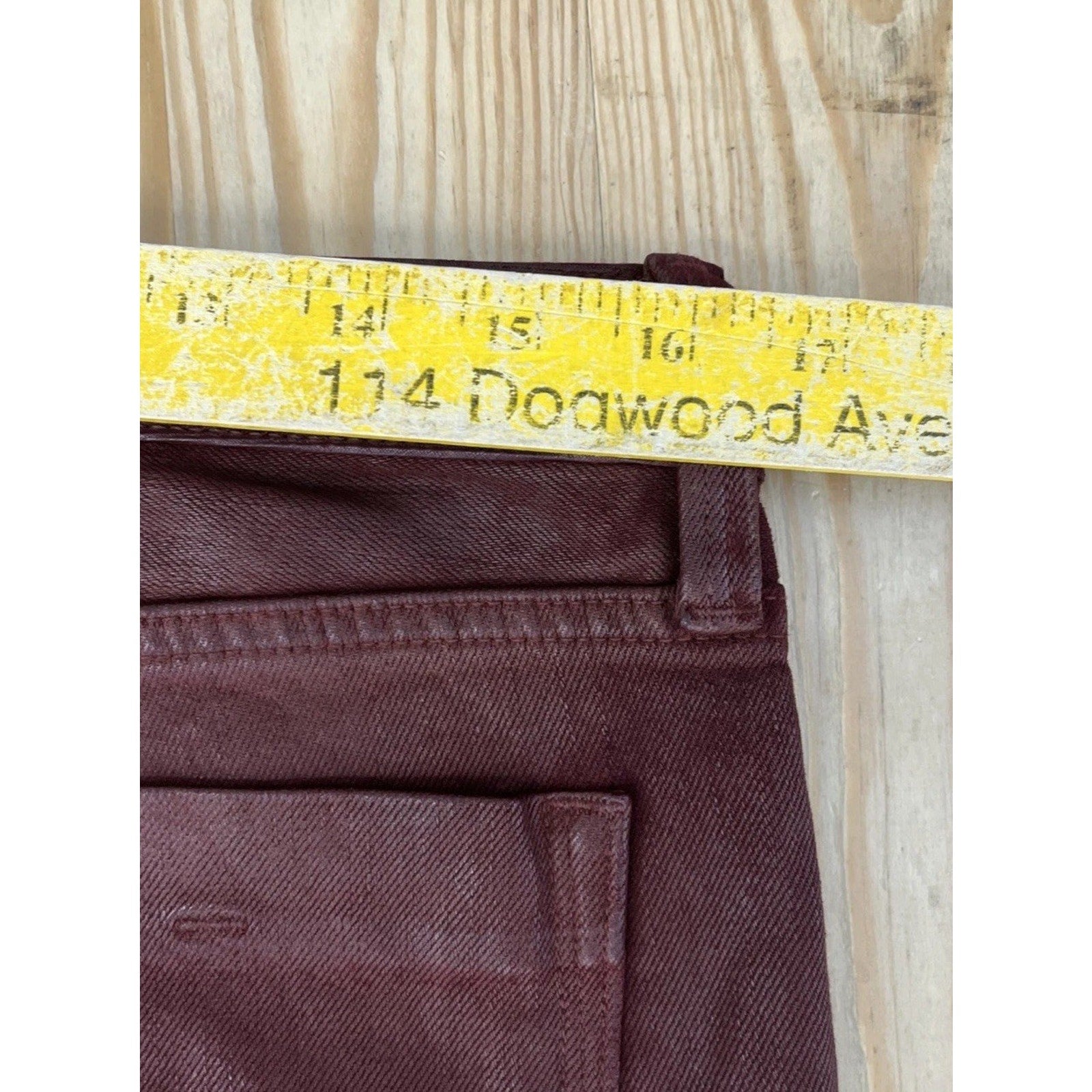 Banana Republic Women's Size 29 Long Red Coated Skinny Jeans Measured 32x32