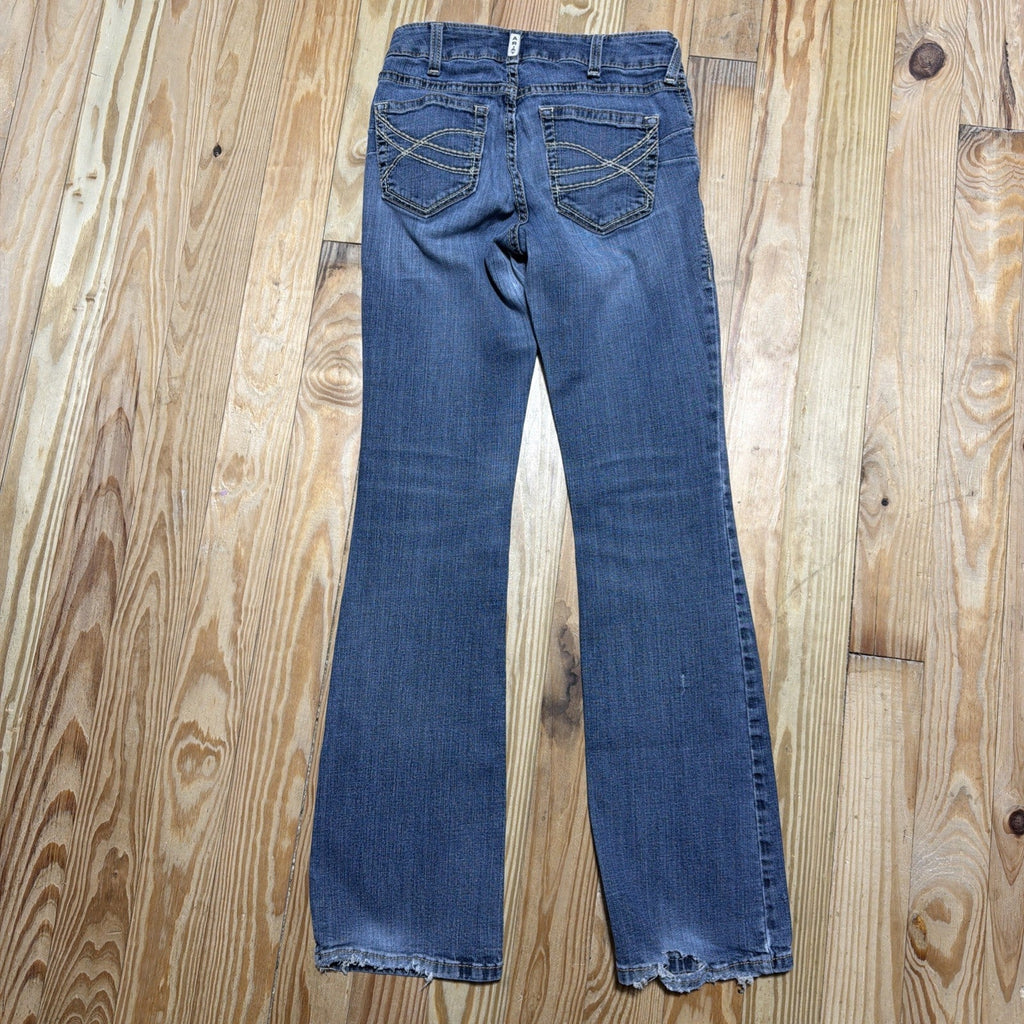 Ariat REAL Denim Womens Bootcut Jeans 27R Western Cowgirl Medium Wash Blue