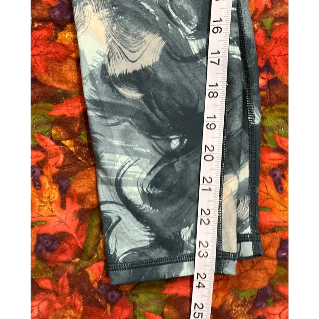Fabletics Powerhold High Waisted 7/8 Leggings Marbling Pine Extra Small