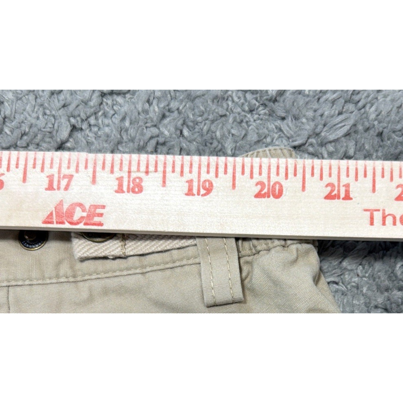 Orvis Cargo Pants Mens 42 Khaki Cotton Hiking Utility Outdoor Workwear Pockets