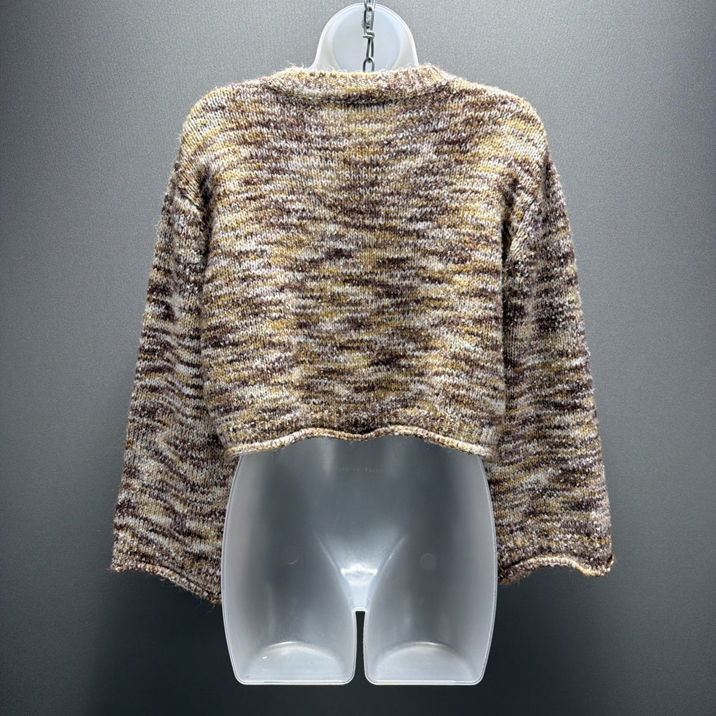 Sadie & Sage Knit Multicolor Oversized Cropped Sweater Size XS