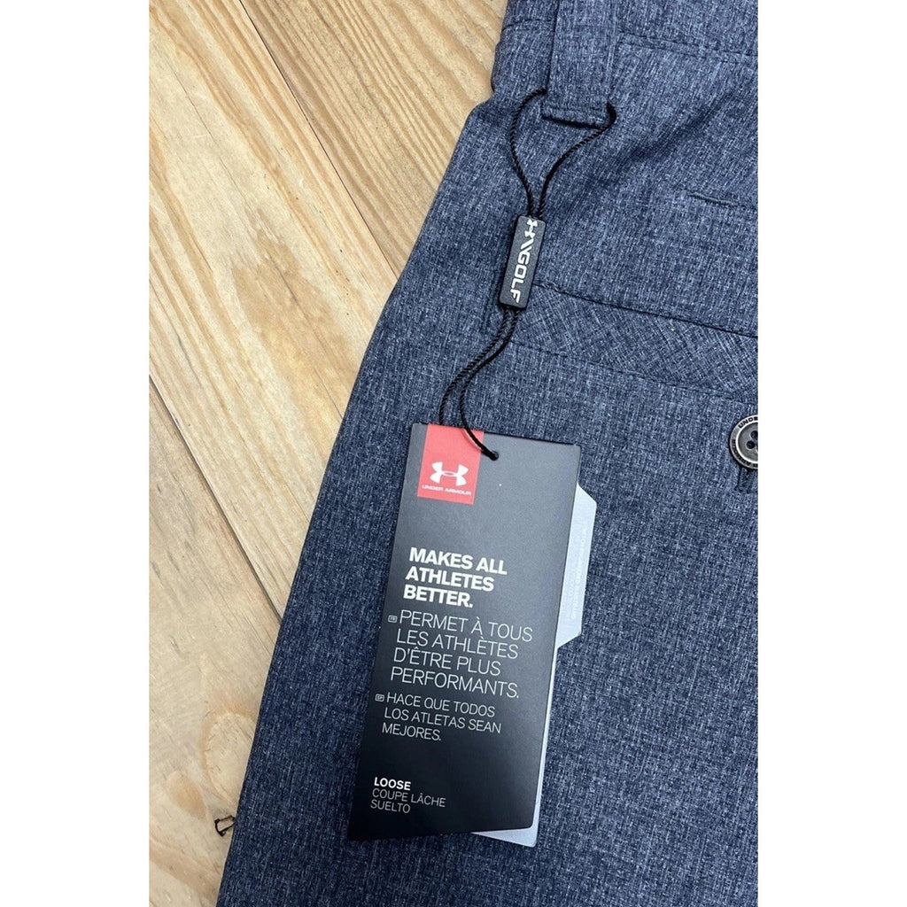 NWT Under Armour Straight Droit Recto Golf Pants Men's Gray Chino 40x32