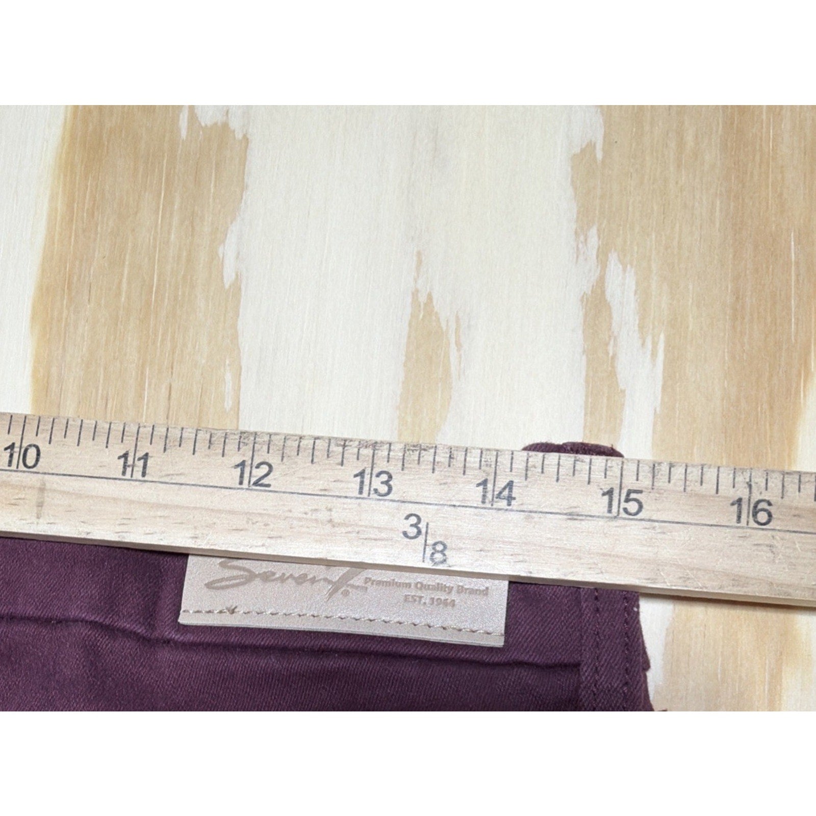 Women's Seven7 Tummyless High Rise Skinny Jeans Fired Brick Size 10 30x29