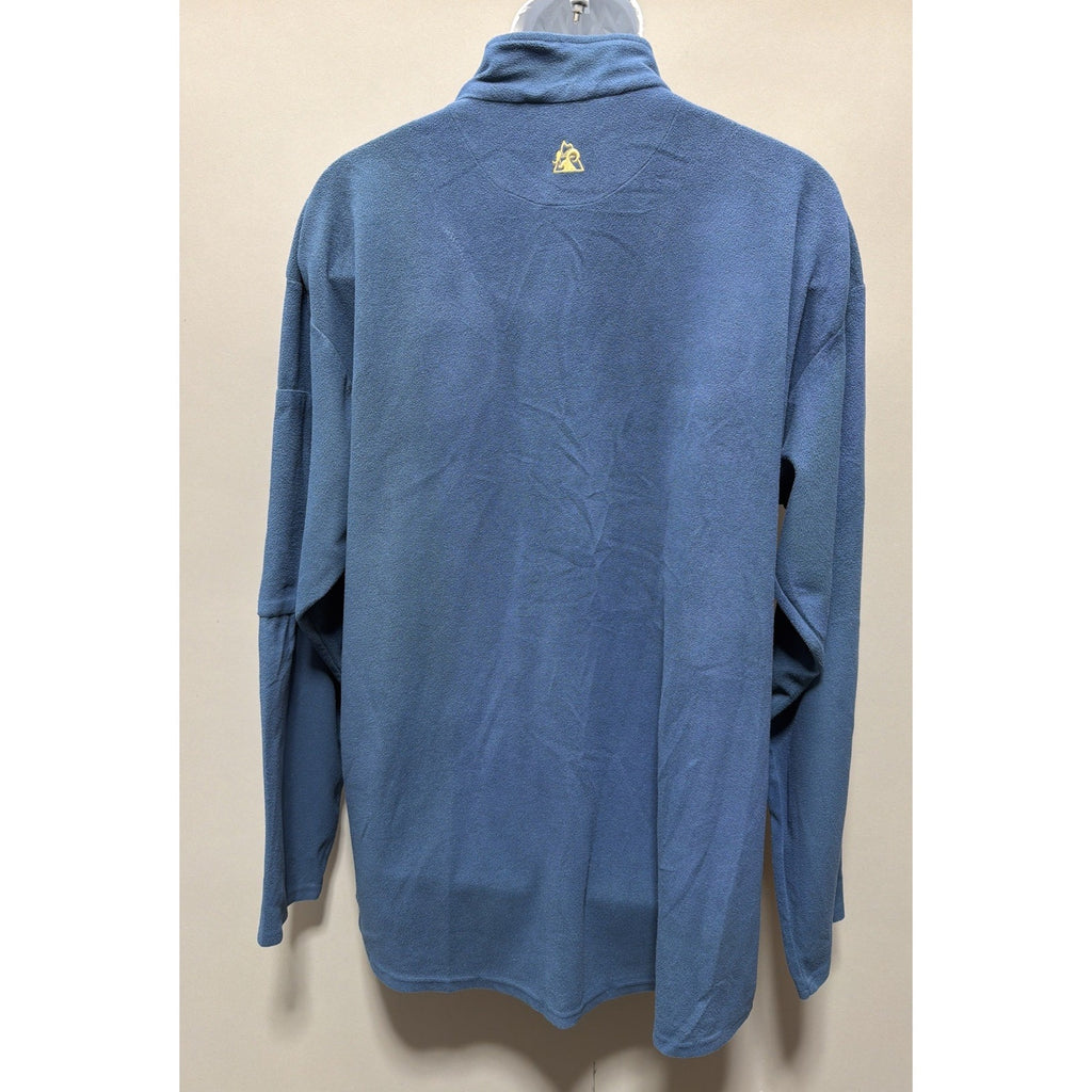 ROCKY Brands Shirt Men's Long Sleeve High Neck 1/4 Zip Pullover Blue XXL
