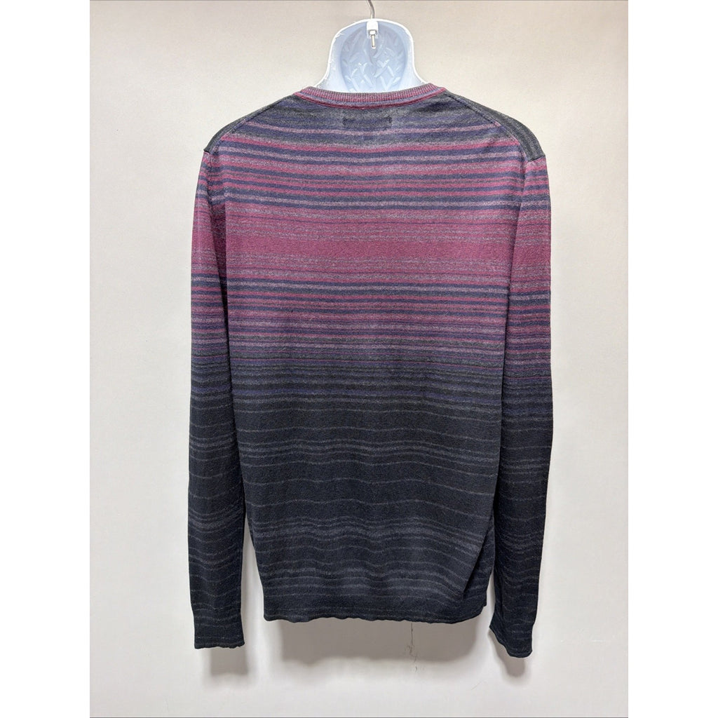 Mens Marc Anthony Ombre Cashmere Merino Wool Cotton Crew Neck Sweater Size XL