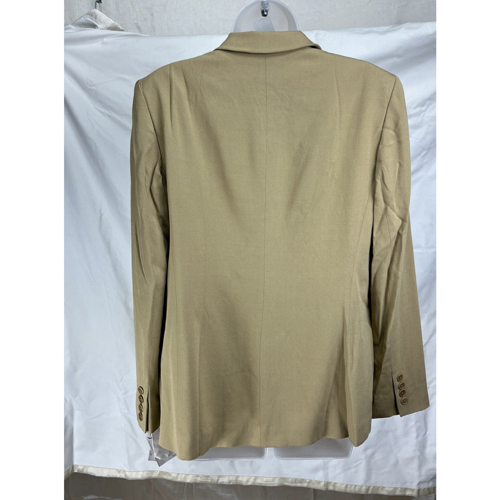 NWT RALPH LAUREN WOMENS Wool Blend Stretch JACKET BLAZER SUIT size 10 BEIGE TAN