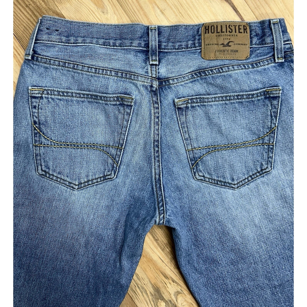 Hollister Jeans Mens 29x32 Blue Classic Straight Button Fly Y2K Denim Casual.
