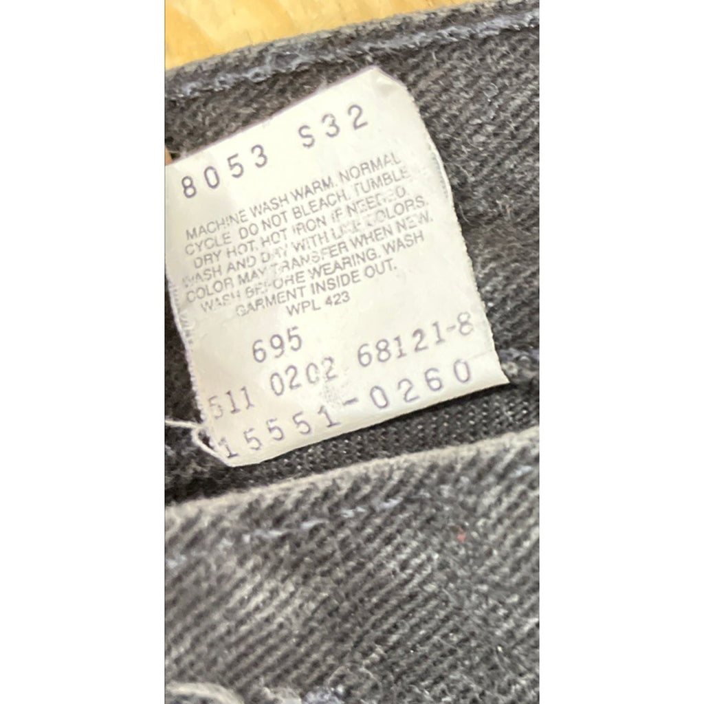 VINTAGE Levis 550 Jeans Womens 14 Mis Black Tapered Relaxed Y2K Made In Usa