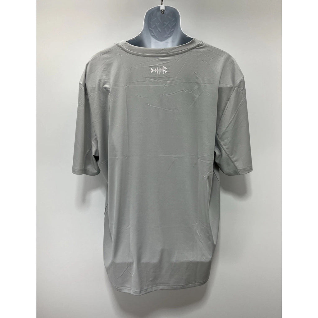 Bassdash Mens UPF 50+ Short Sleeve Fishing Shirt Gray Size 2xL
