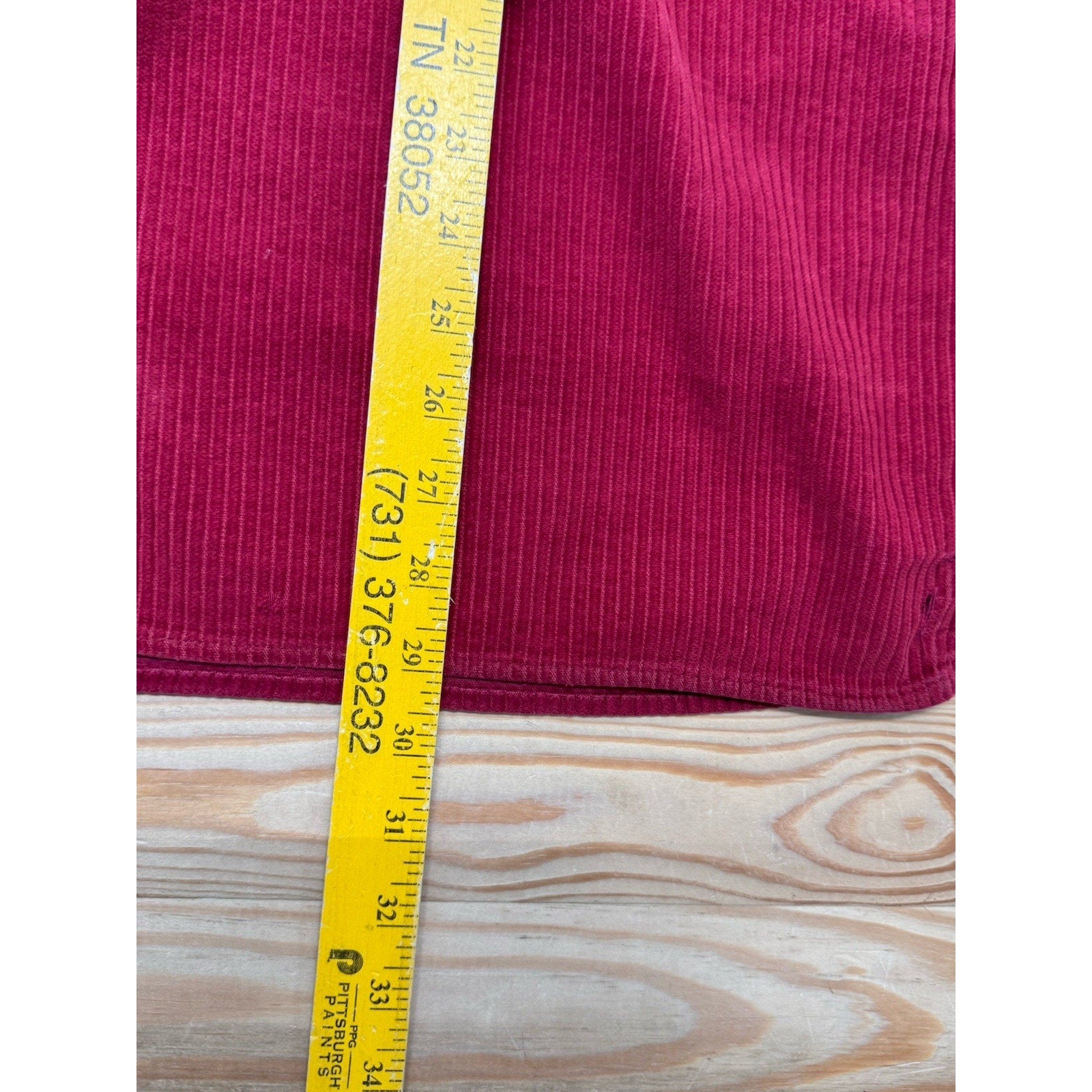 Point Zero Technology Men’s Large Red Corduroy Shirt Jacket