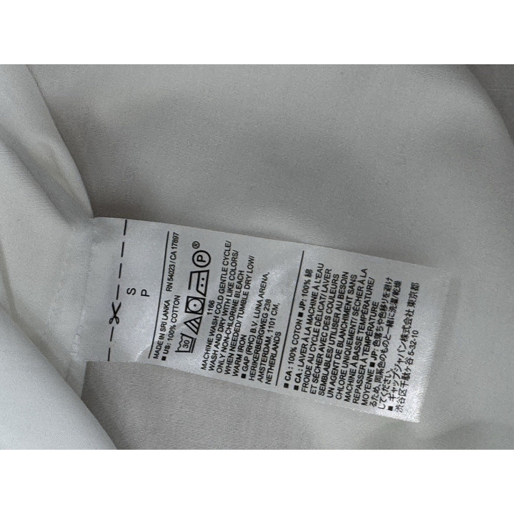 Banana Republic White Peasant Style Blouse Button Sleeve Women’s Size Small NWT